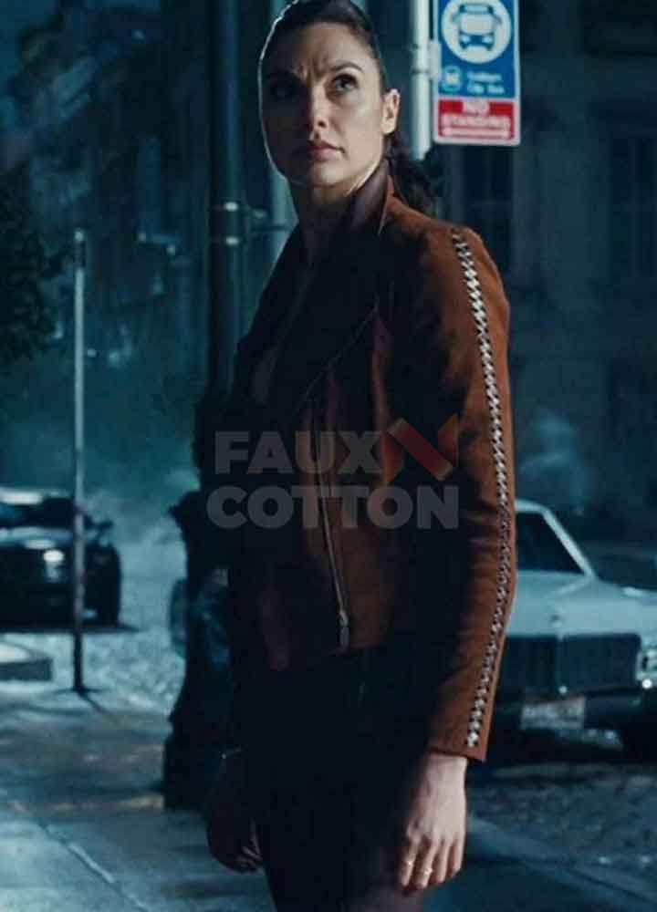 Justice League Gal Gadot Suede Jacket